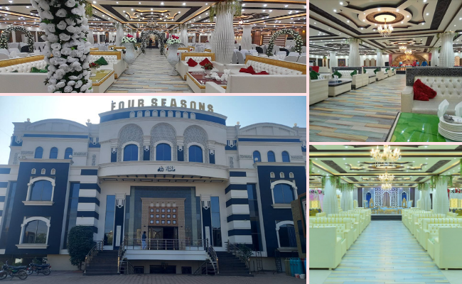 Four Seasons Banquet Hall Sialkot wedding venue with spacious banquet area and event facilities