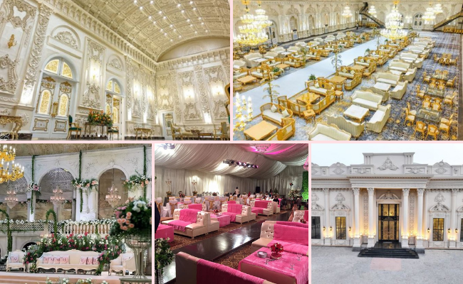 Grand wedding celebration at Heritage Club Sialkot featuring spacious outdoor lawns, luxury event decor, elegant stage setup, and premium banquet facilities.