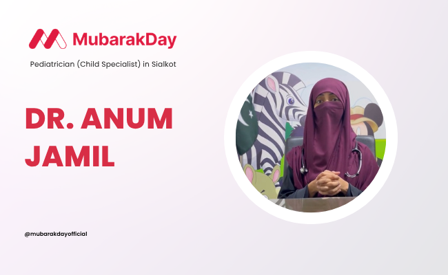 Dr. Anum Jamil, one of the best child specialists in sialkot. The best pediatrician in sialkot and child specialist at Kiran International Hospital in Sialkot with expertise in child healthcare and development.