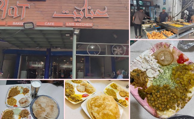 Best Nashta Points in Sialkot – Inayat Sweets serving famous Halwa Puri, Rasmalai, and crispy samosas