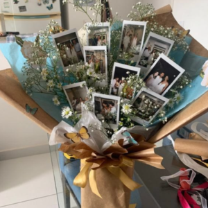 Customized Anniversary Couple Picture Bouquet with Personalized Photos