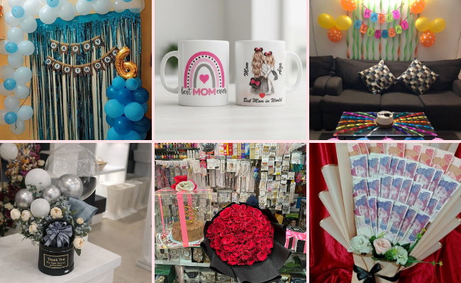 Blessedmummy Gift Shop in Sialkot offering premium gift hampers, cakes, flowers, and customized wedding gifts