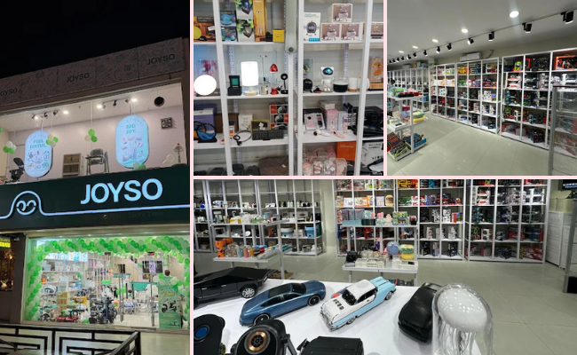 JOYSO gift shop at V Mall Sialkot offering modern gifts for weddings and special occasions
