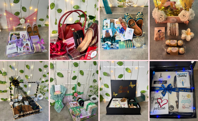 Guln Gifts online store delivering premium wedding gift hampers and flowers to Sialkot