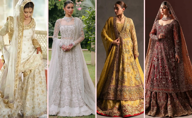 Bridal Dress Rental Pakistan online catalogue featuring Mehndi Nikkah Barat and Walima dresses for rent