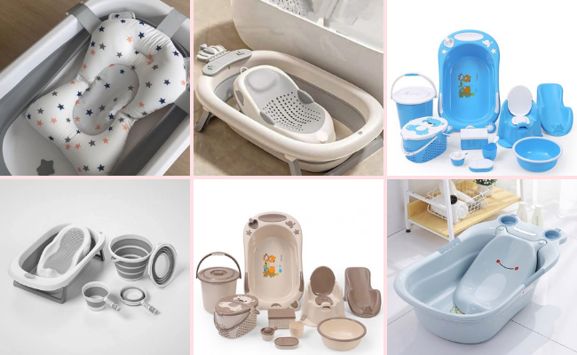 Baby bath set with hooded towel, washcloths, and gentle baby care essentials for newborns